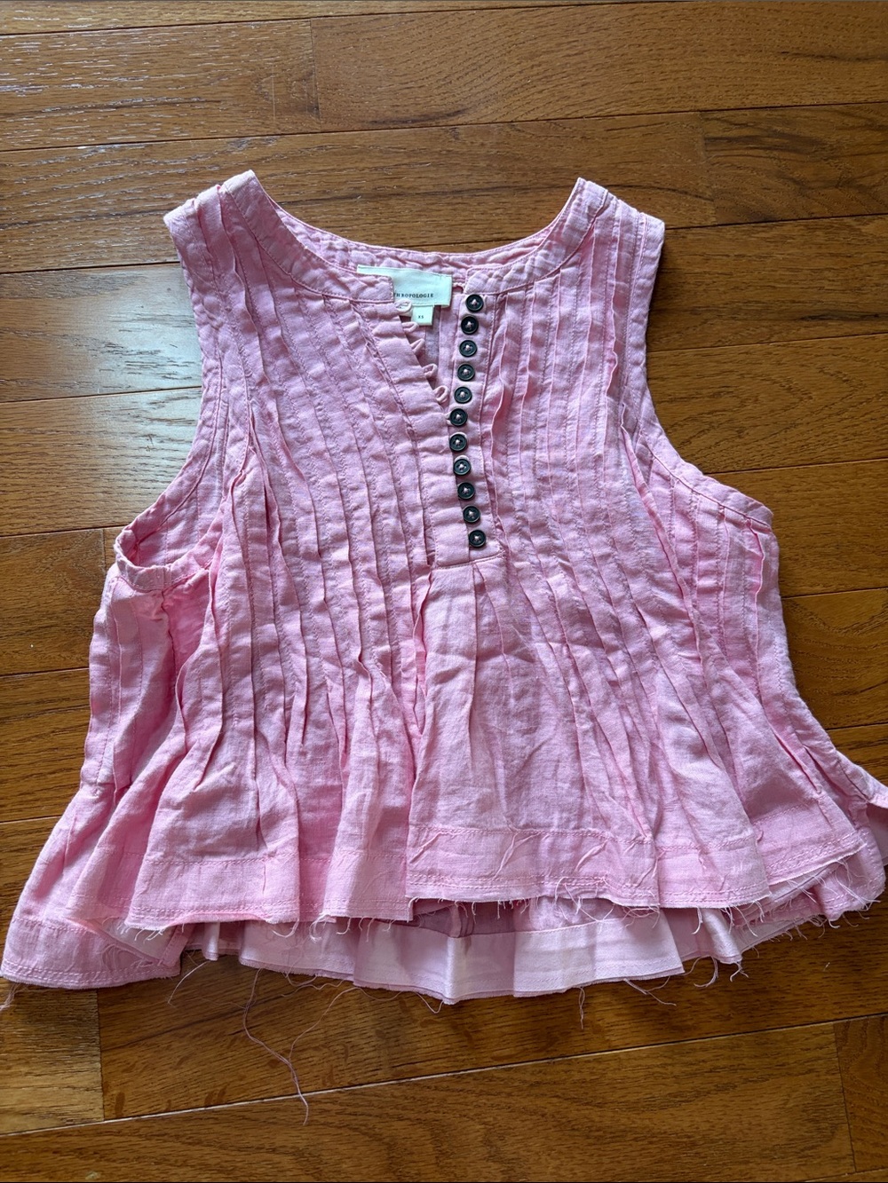 Anthropologie tank with frayed hem
